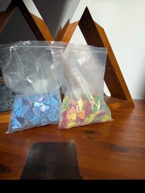 1.1kg Rainbow Mosaic Tiles